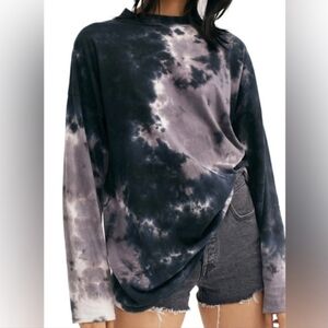 We the Free Tie Dye Long sleeve Cotton Tee size medium